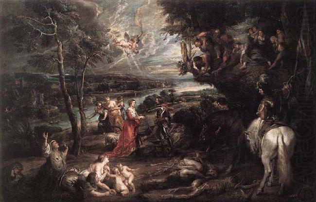 RUBENS, Pieter Pauwel Landscape with Saint George and the Dragon china oil painting image